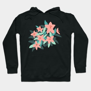 Tiger Lily Flowers Hoodie